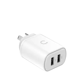 12W USB-A Dual Port Wall Charger