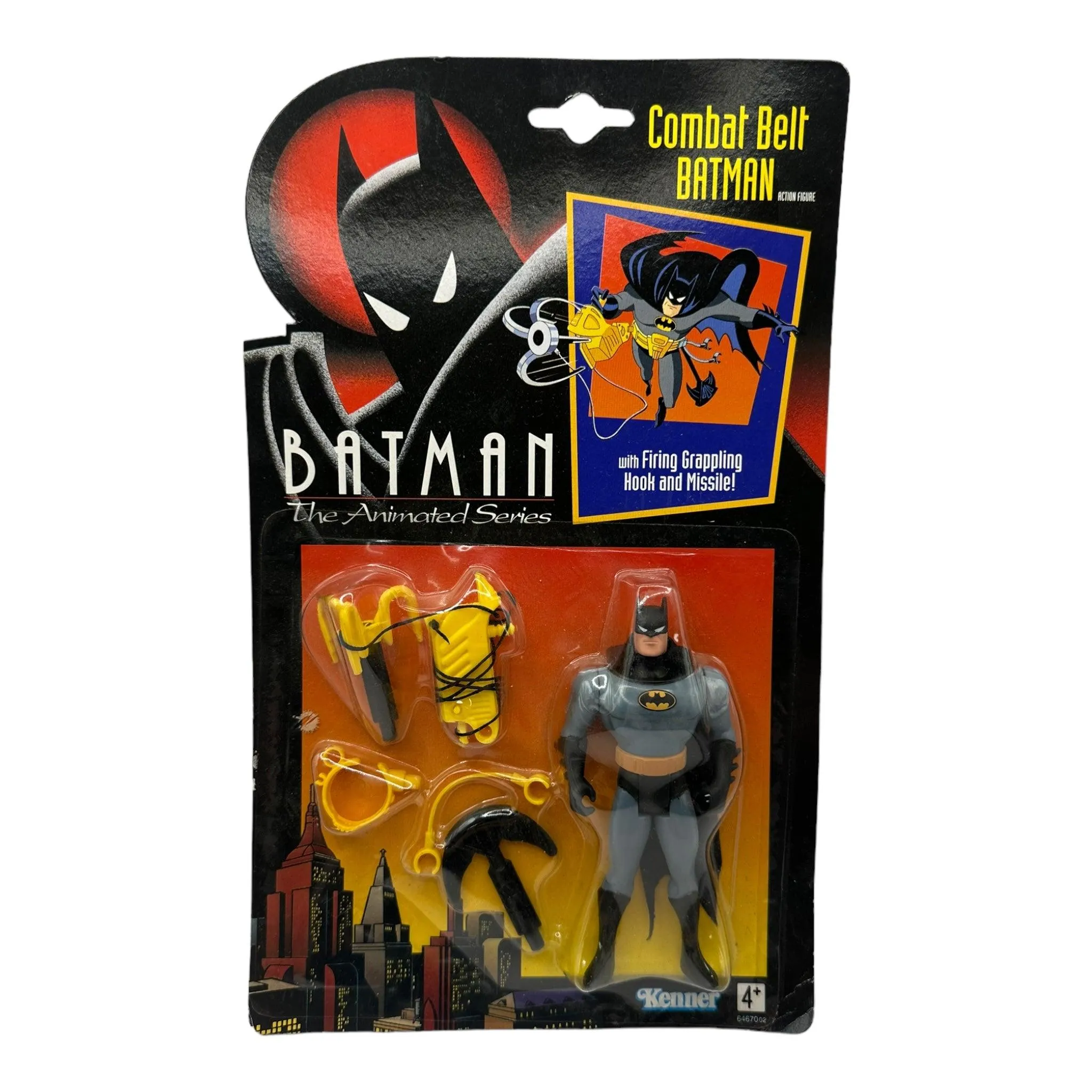 1992 KENNER BATMAN ANIMATED SERIES 1 BATMAN (COMBAT BELT) UK VERSION RARE AF