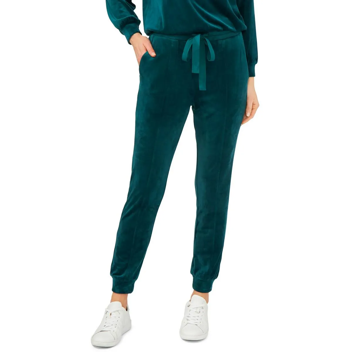 1.State Womens Velour Pull On Jogger Pants