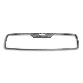 2010-2014 Camaro RS - Rear View Mirror Trim 'RS' Rectangle mirror- Brushed Stainless Steel