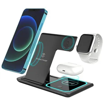 3 In 1 Wireless Foldable Charger 15W Fast Transmission