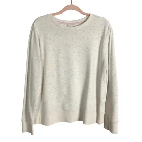 A New Day Cream Confetti Speckled Sweatshirt- Size L