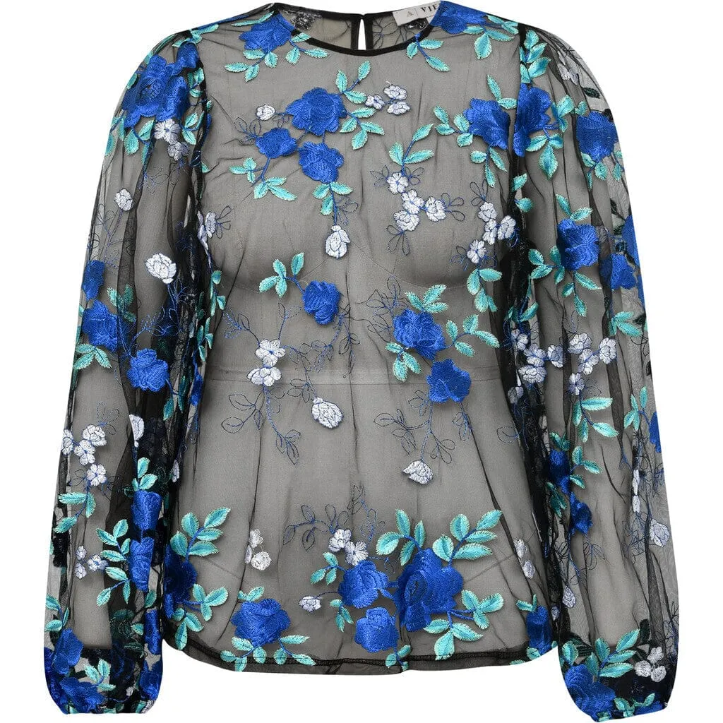 A-View - Fuschia Blouse - 181 Black/Blue