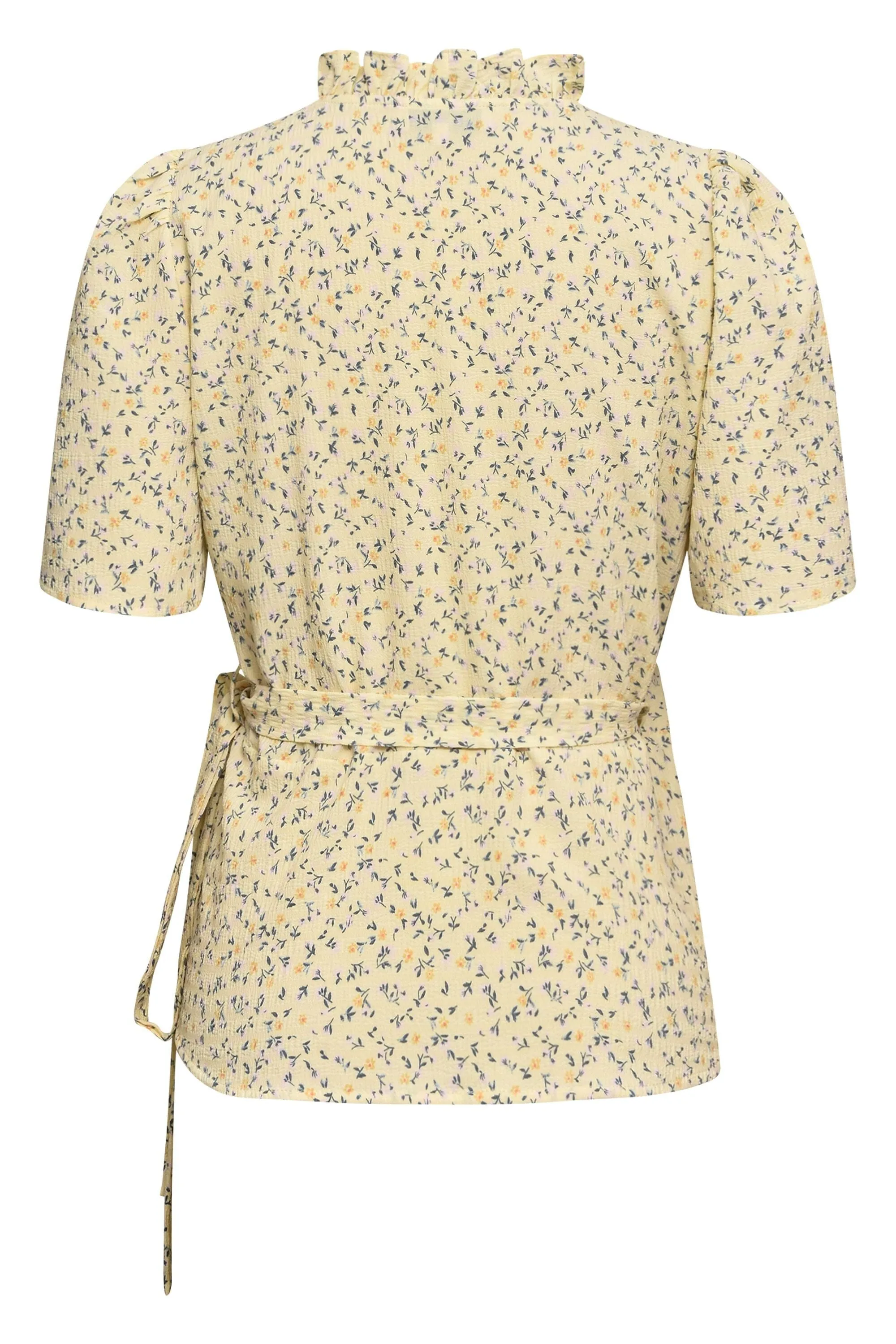 A-View - Peony Wrap Blouse - 079 Light Yellow