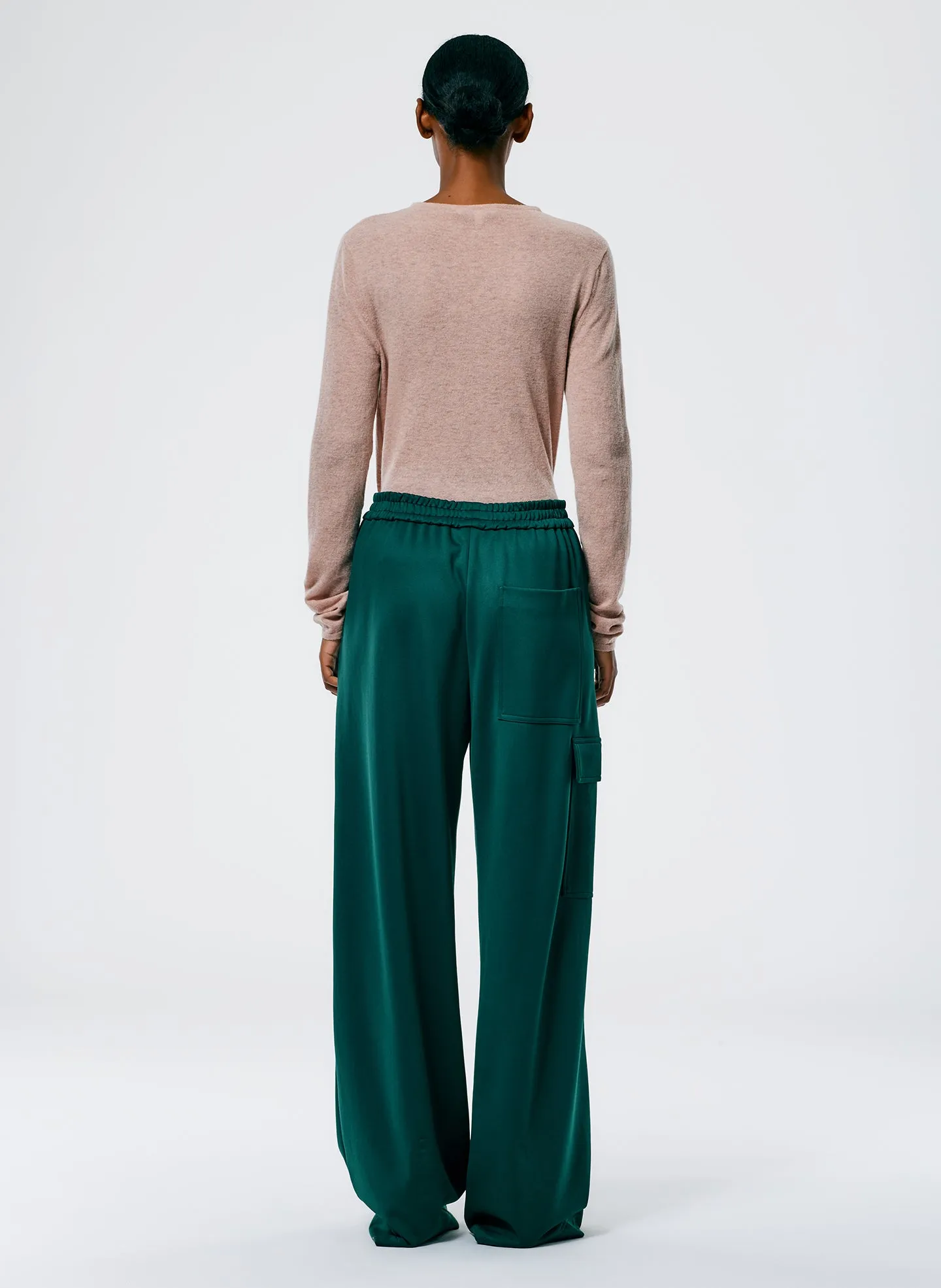 Active Knit Wide Leg Pull On Pant