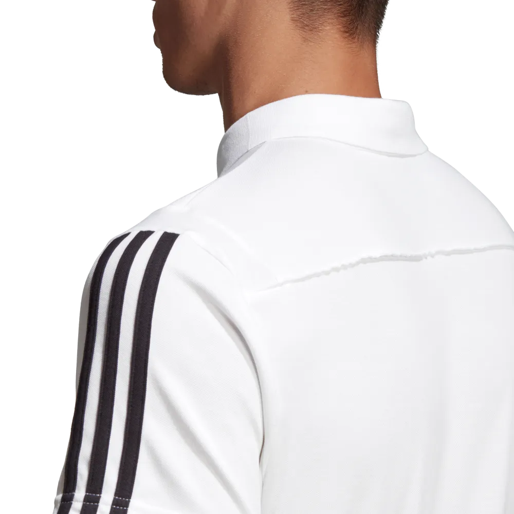 Adidas Adult Tiro 19 Polo (White/Black)