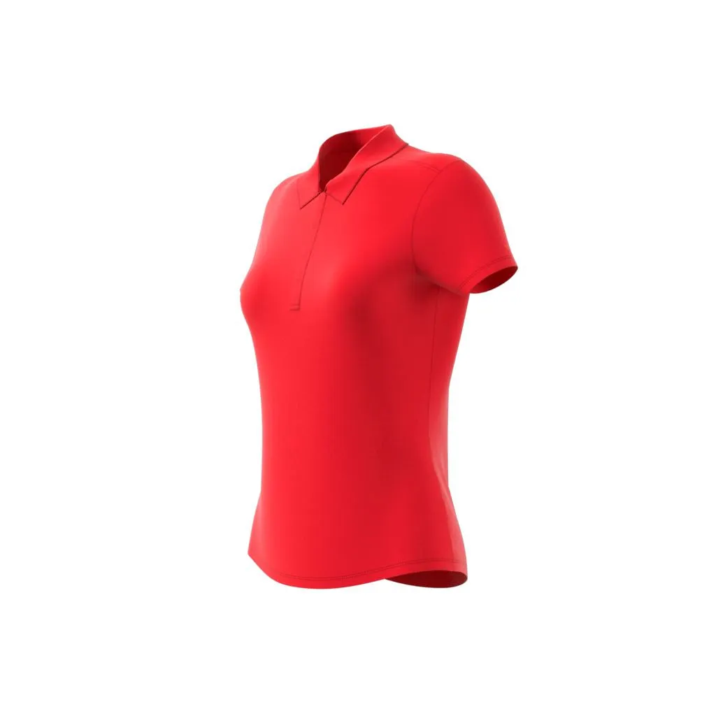 Adidas polo femme performance solid rouge