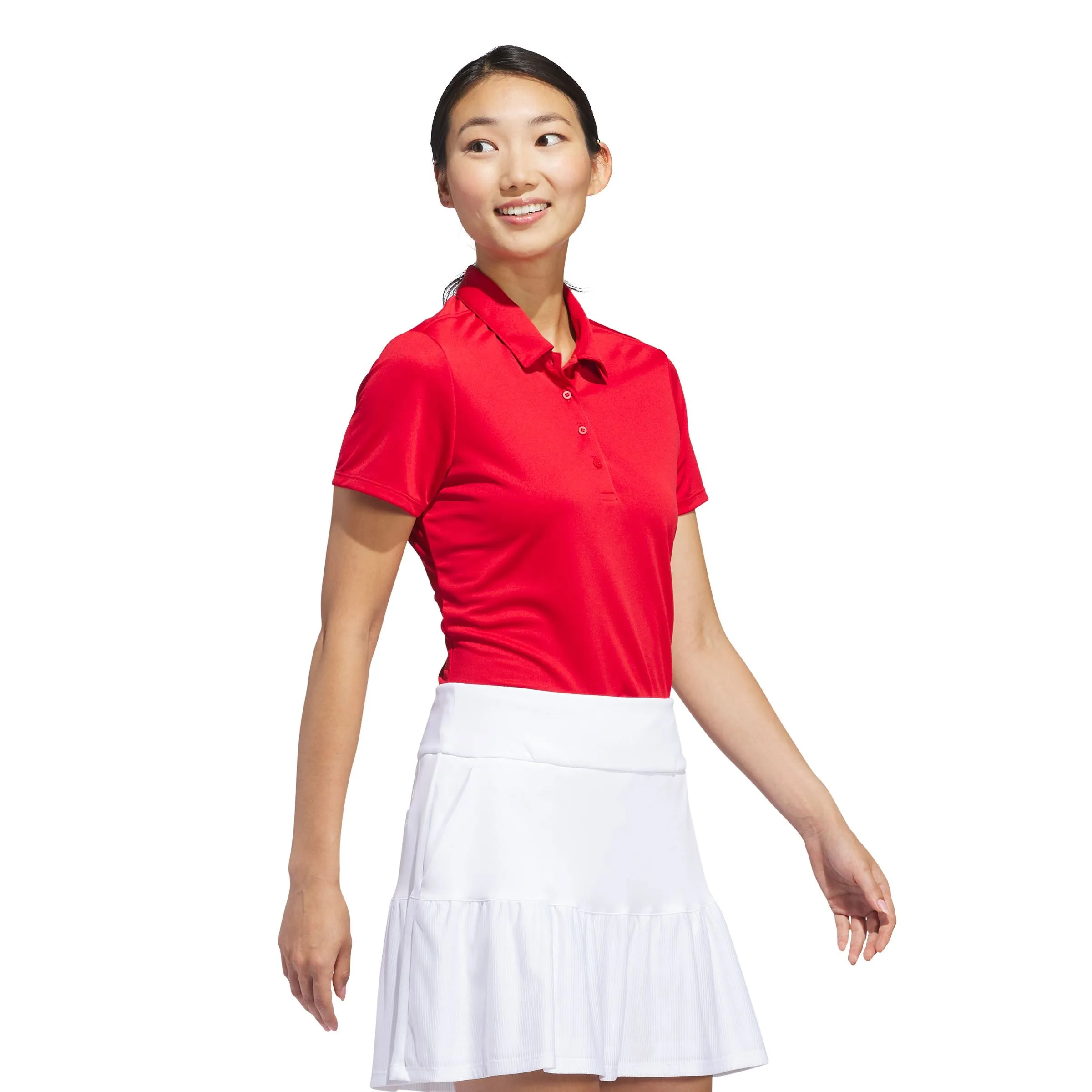 Adidas polo femme performance solid rouge