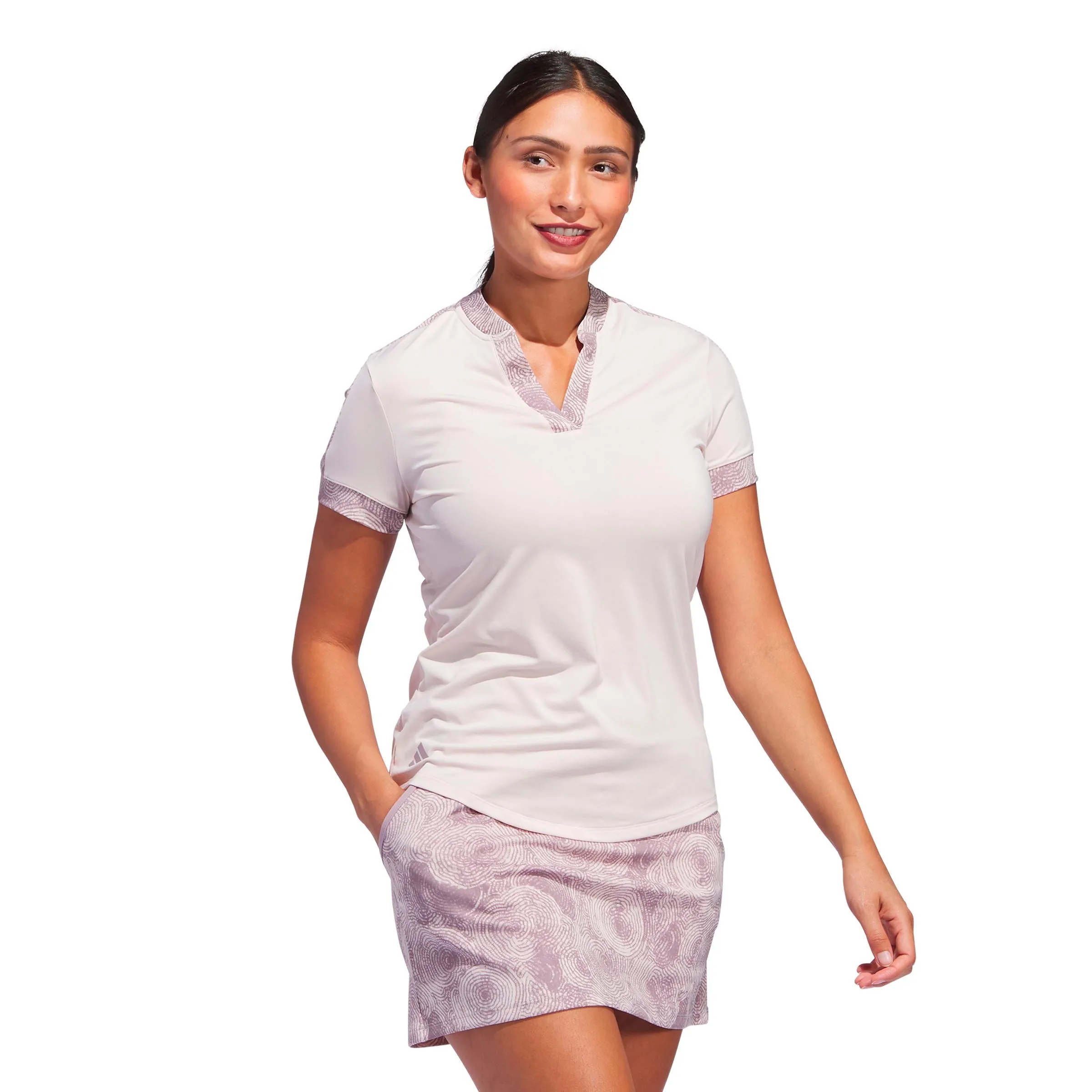 Adidas polo femme ultimate imprimé figue