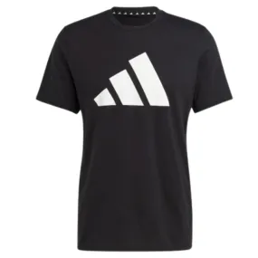 Adidas Train Essentials Feelready Logo Training Men Tennis Tee  - Black/White