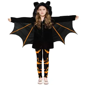 Adorable Kids Vampire Bat Superhero Hooded Jacket Party Kid Costume