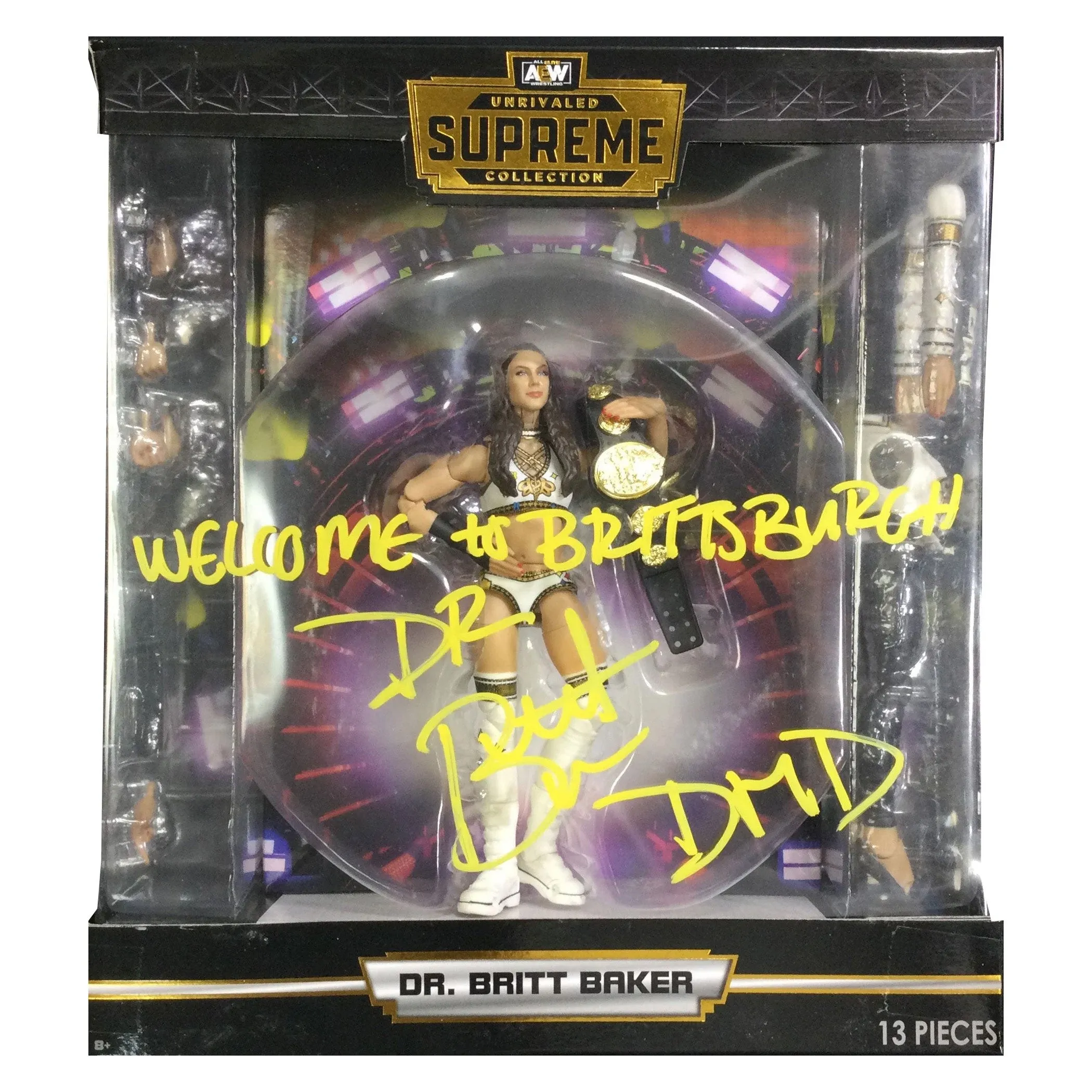 AEW : Supreme Series 1 Britt Baker Figure * Hand Signed *