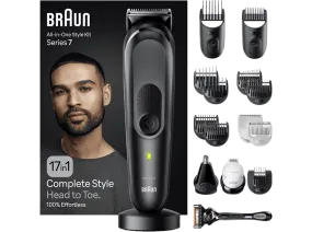 Afeitadora multifunción - Braun MGK7491 Series 7, Recortadora Todo En Uno, 12 accesorios, Wet&Dry