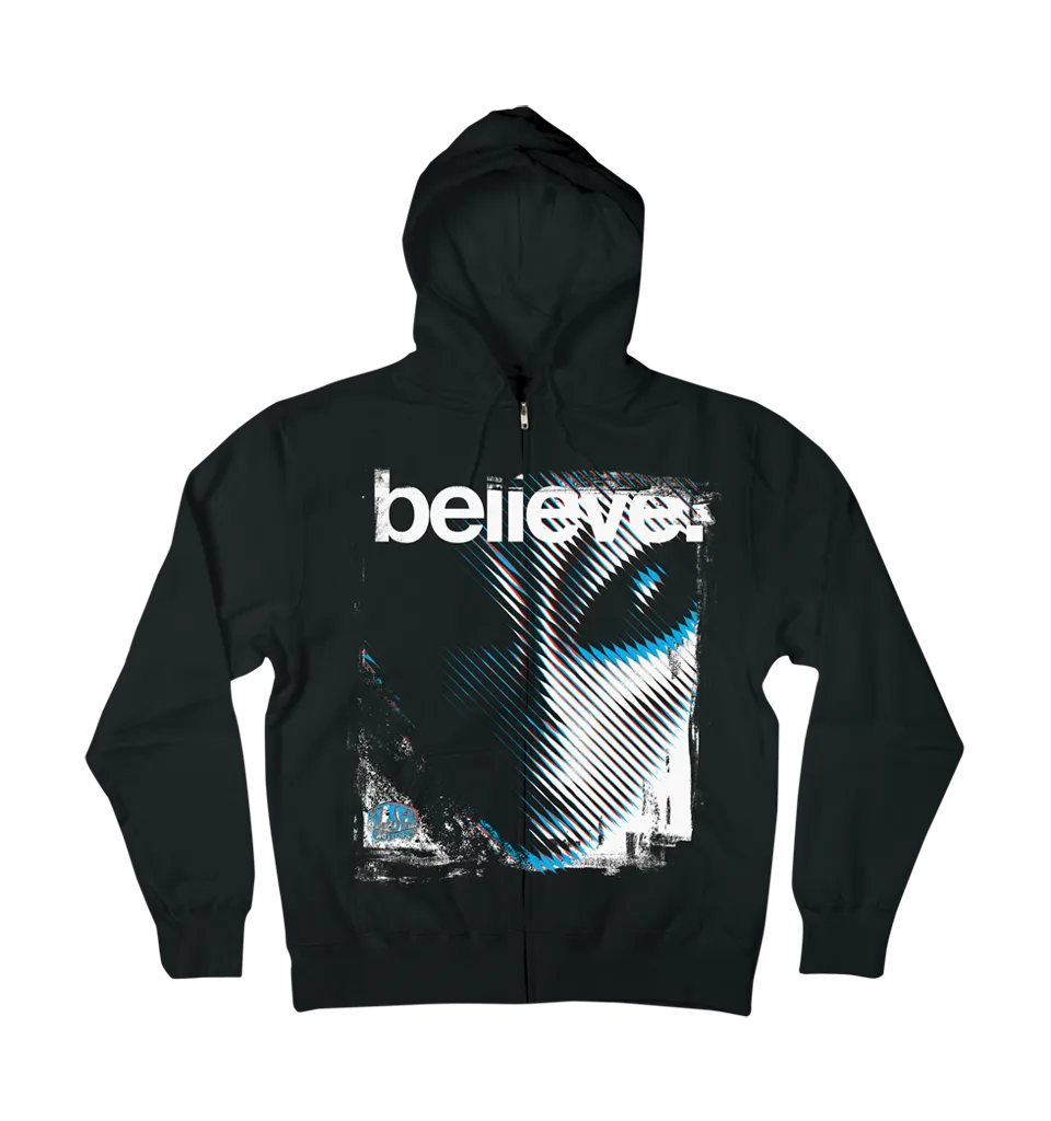 Alien Workshop Believe II Full Zip Men's Sweatshirt - Black - Large