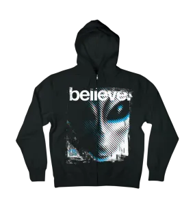 Alien Workshop Believe II Full Zip Men's Sweatshirt - Black - Large