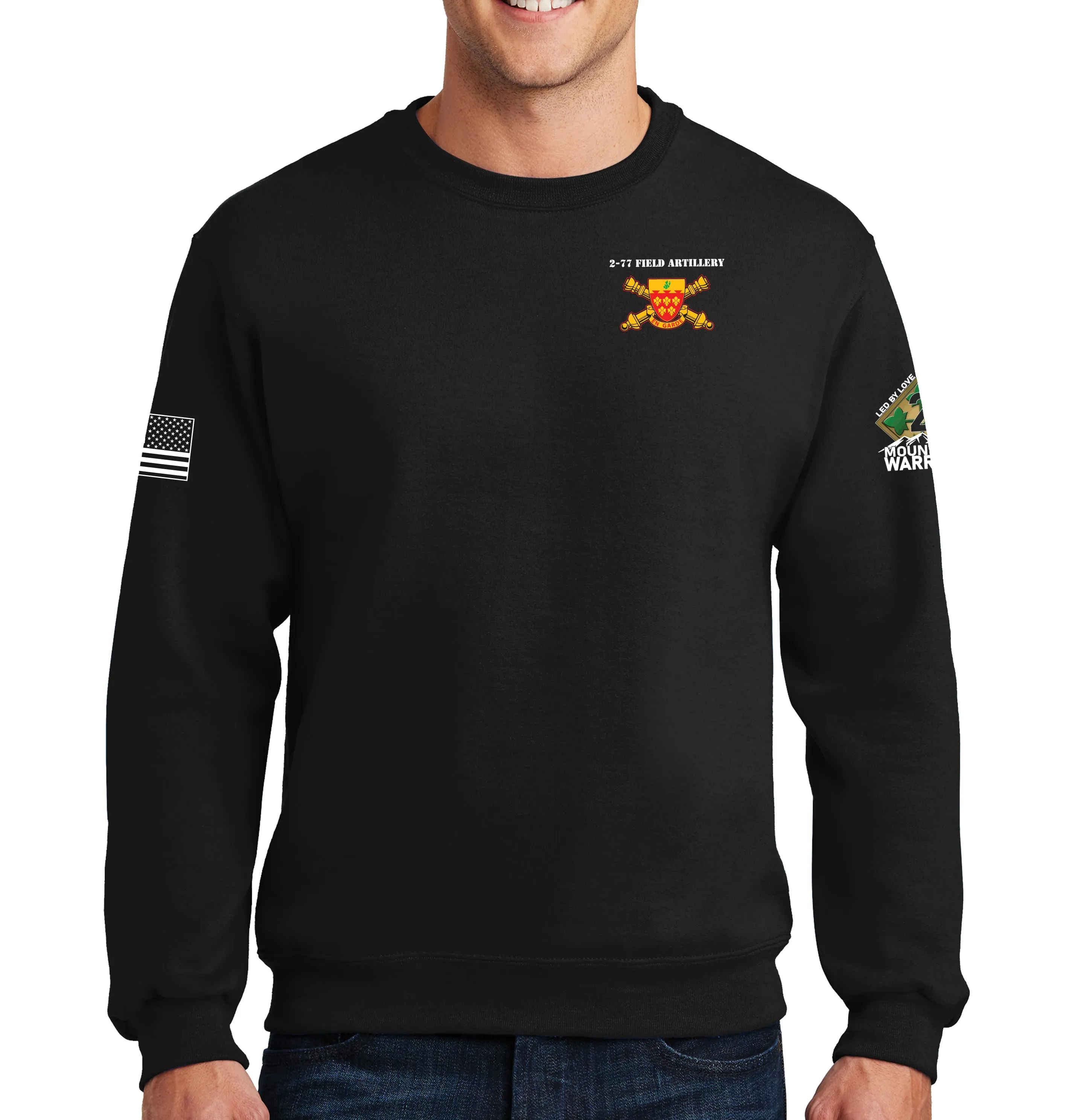 Alpha Battery Crewneck Unisex Sweatshirt. This shirt IS approved for PT.