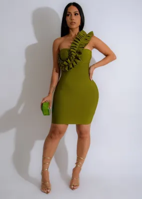 Always Want You Mini Dress Green