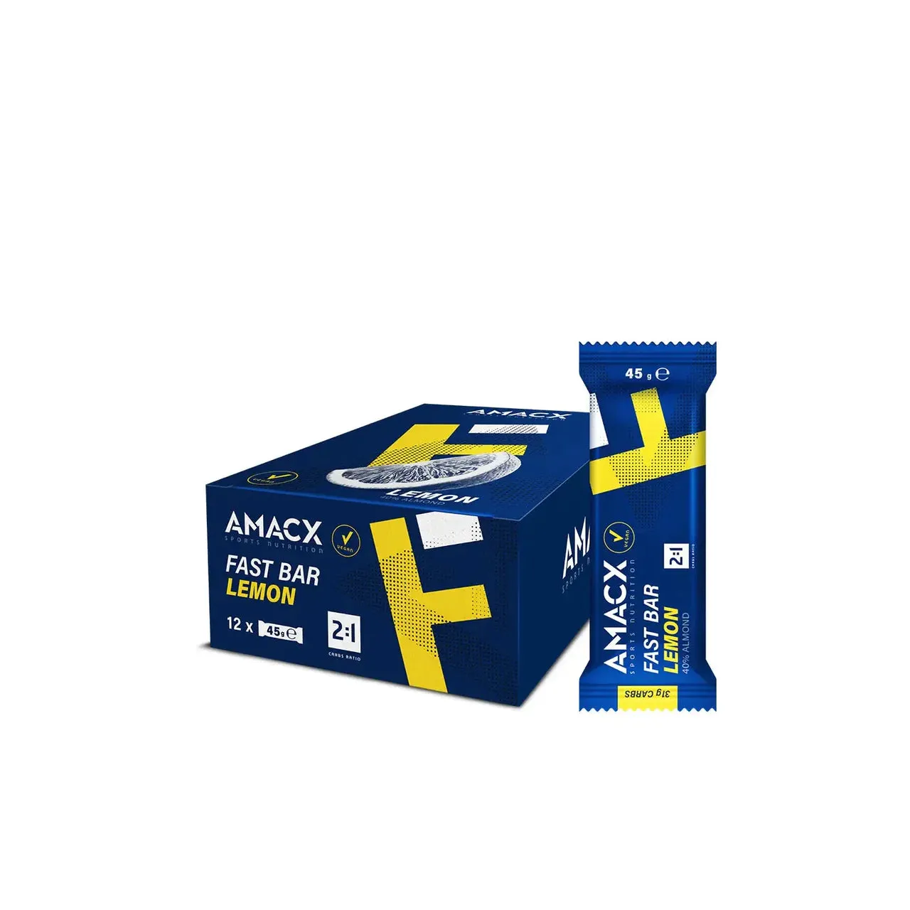 Amacx | Fast Bar | Lemon | 12 Pack