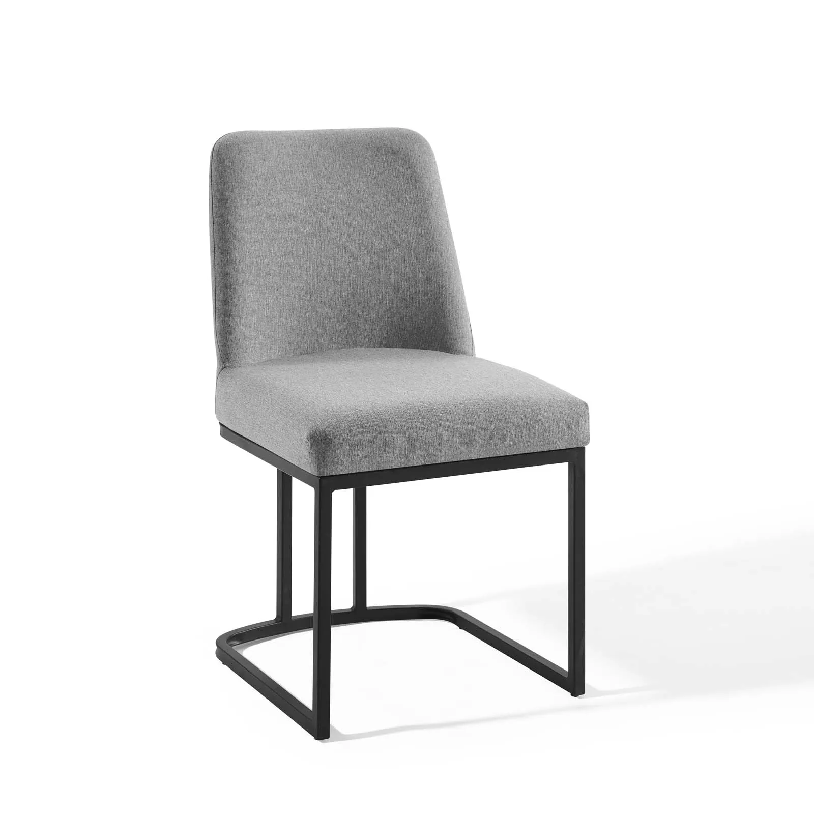 Amplify Sled Base Upholstered Fabric Dining Side Chair