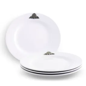 Artichoke Melamine Lunch Plates - Set of 4