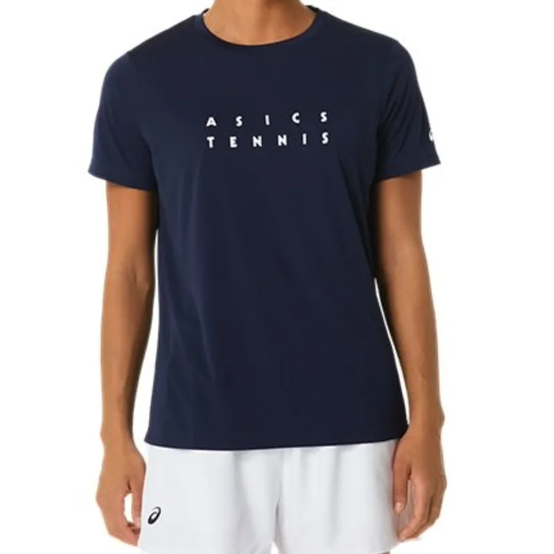 Asics Women Court Graphic Tee - Midnight