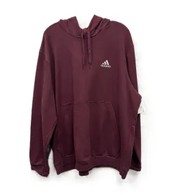 Athletic Sweatshirt Hoodie By Adidas In Red, Size: 2x