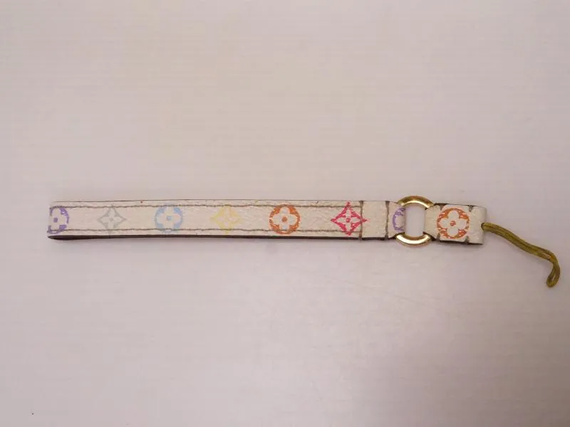 Authentic Pre-owned Louis Vuitton Monogram Multicolor Blanc Dragonne Telephone Strap M92597 210640