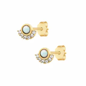 Ayla Opal Stud Earrings