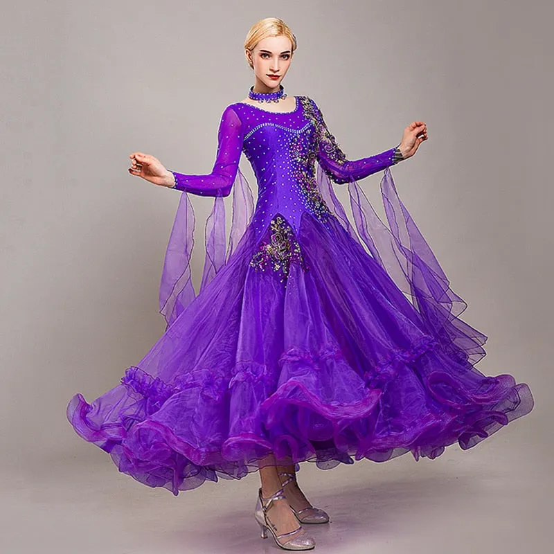 #B3333 Modern Dance Dress -Competition Waltz -Ballroom-Foxtrot