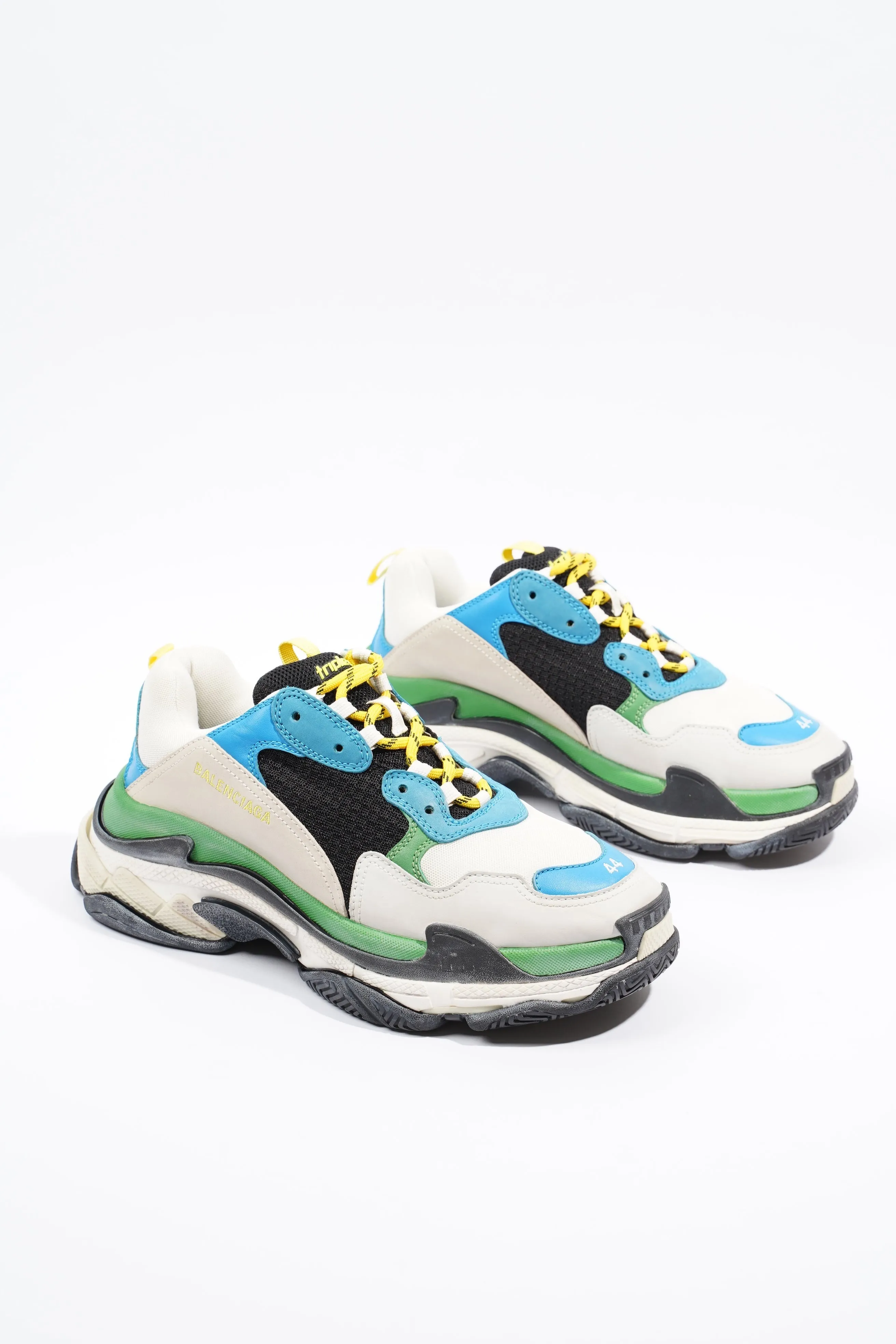 Balenciaga Triple S White / Green / Blue EU 44 / UK 10