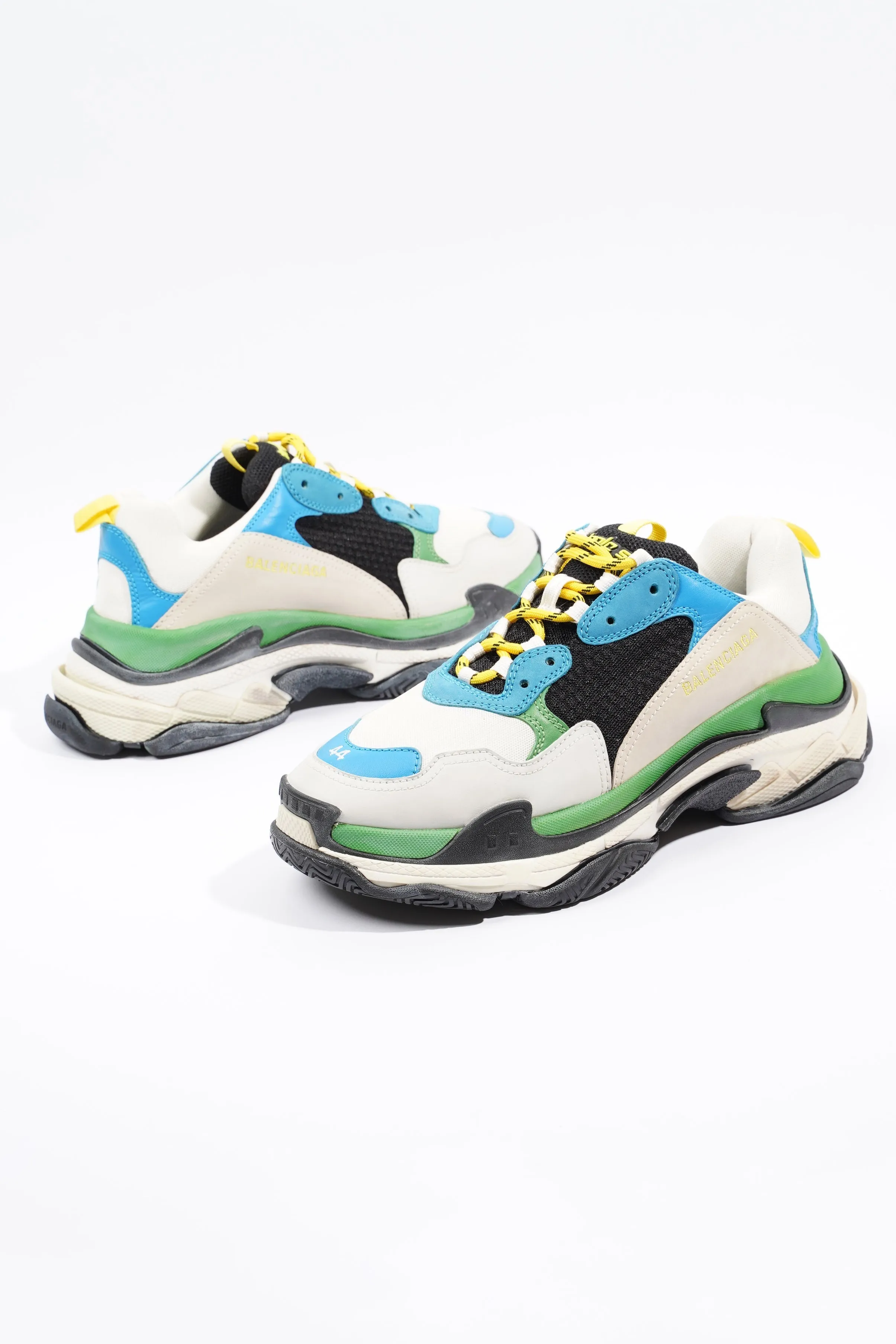 Balenciaga Triple S White / Green / Blue EU 44 / UK 10