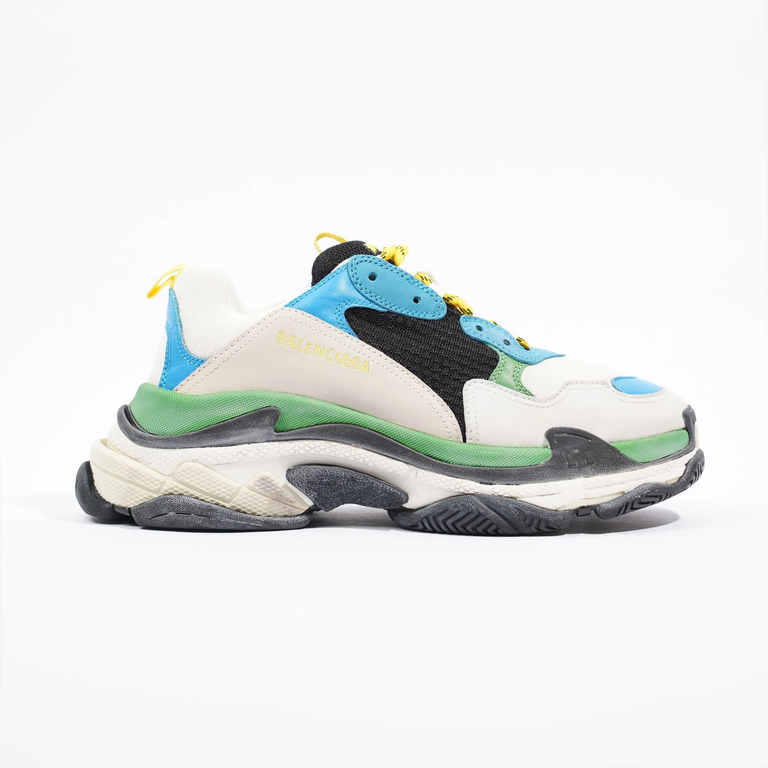 Balenciaga Triple S White / Green / Blue EU 44 / UK 10