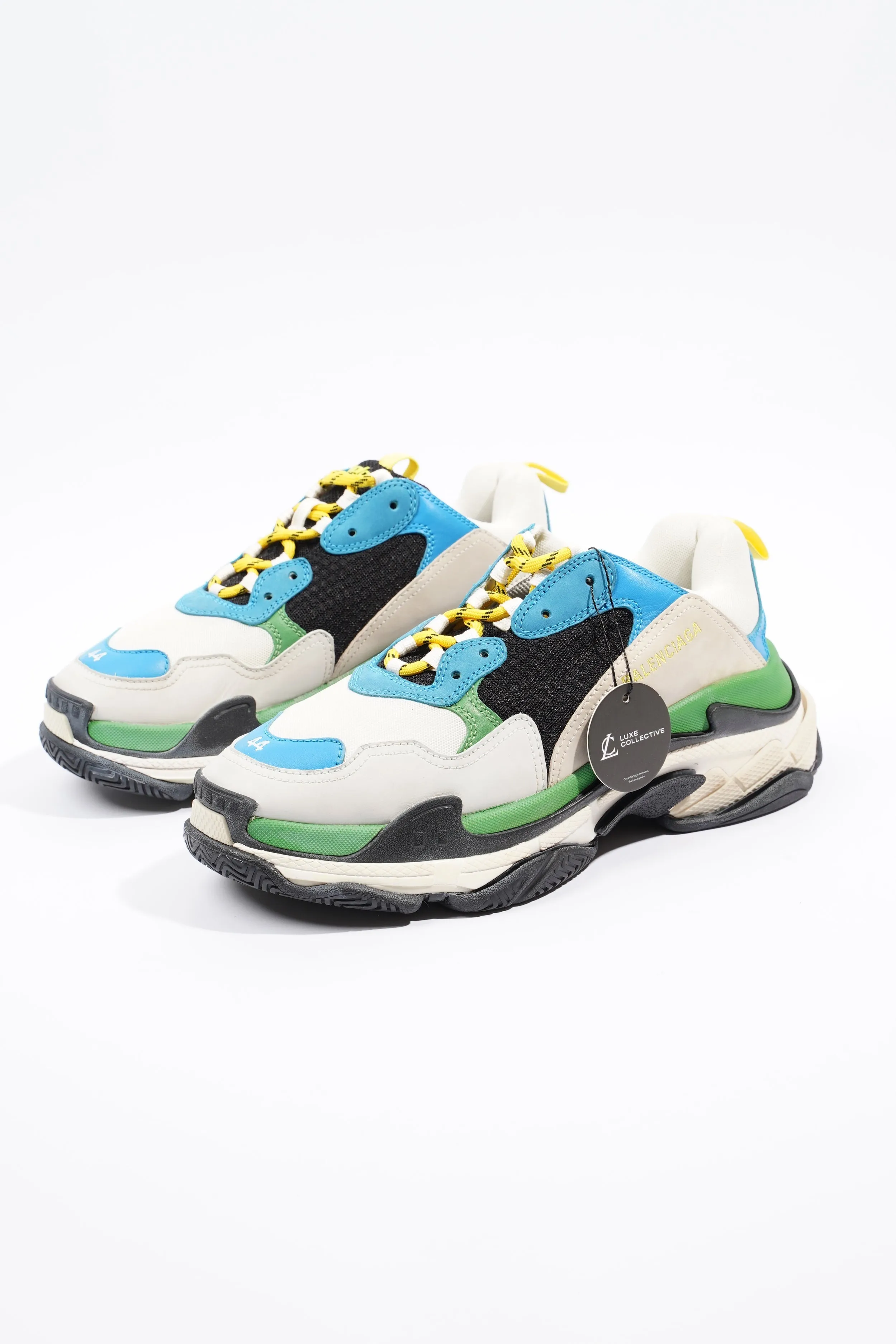 Balenciaga Triple S White / Green / Blue EU 44 / UK 10