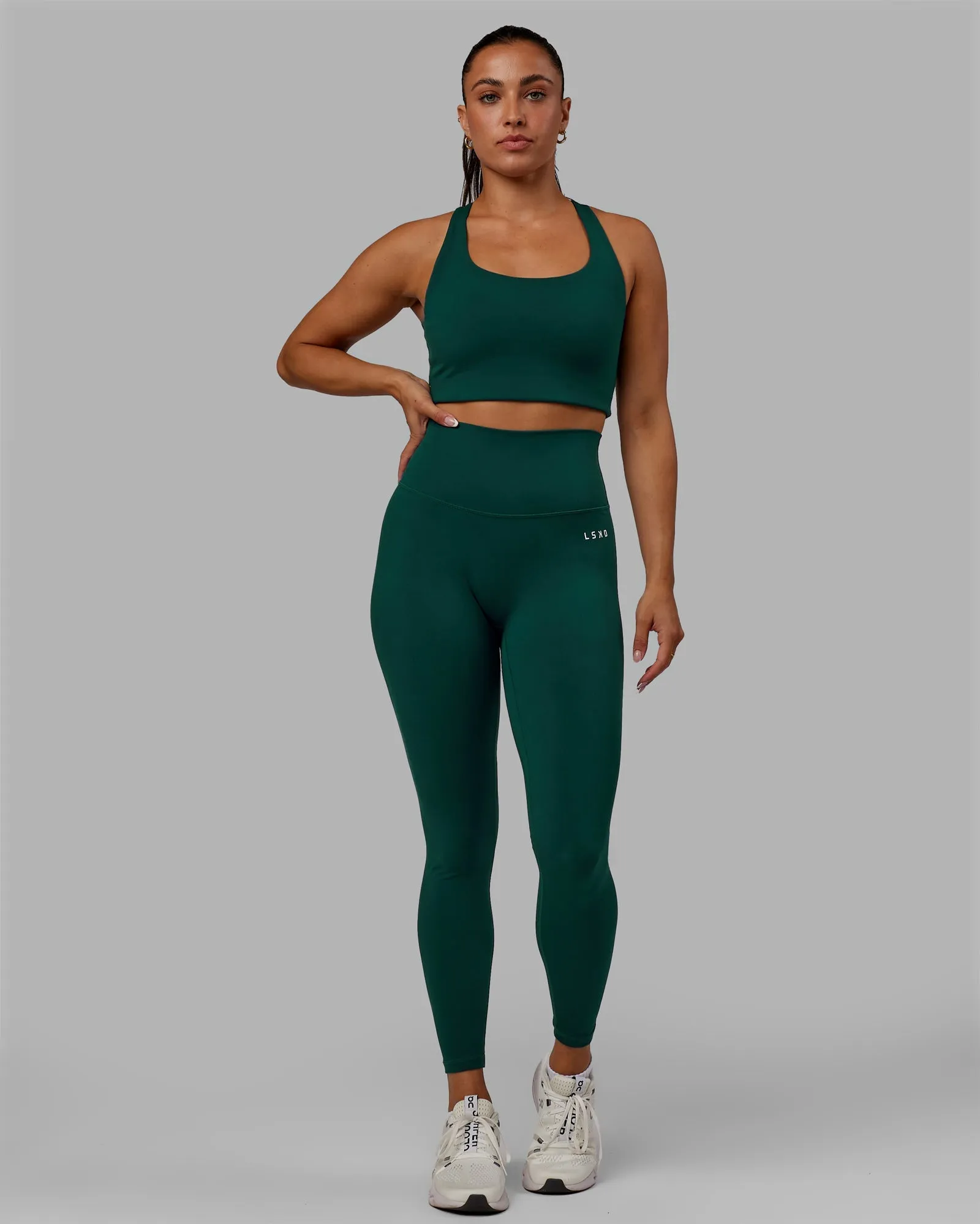 Base 2.0 Full Length Leggings - Dark Moss