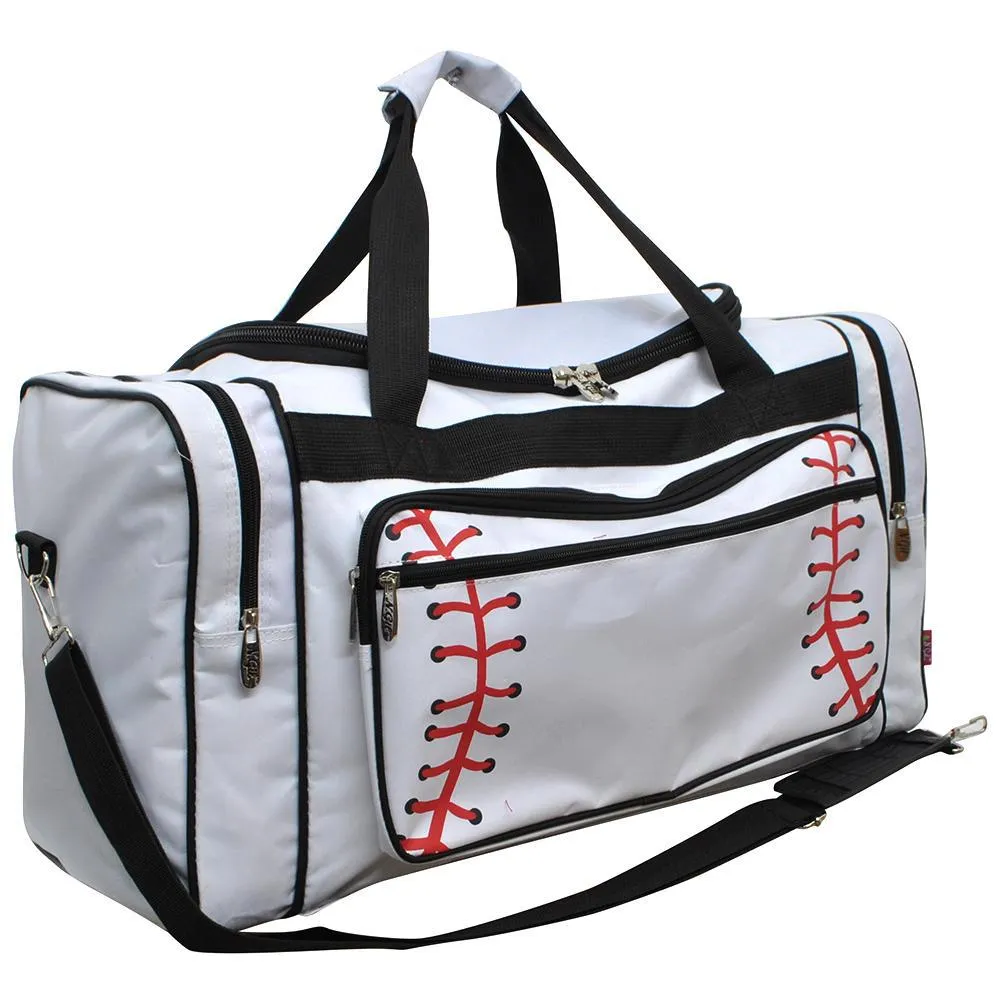 Baseball White NGIL Canvas 23" Duffle Bag