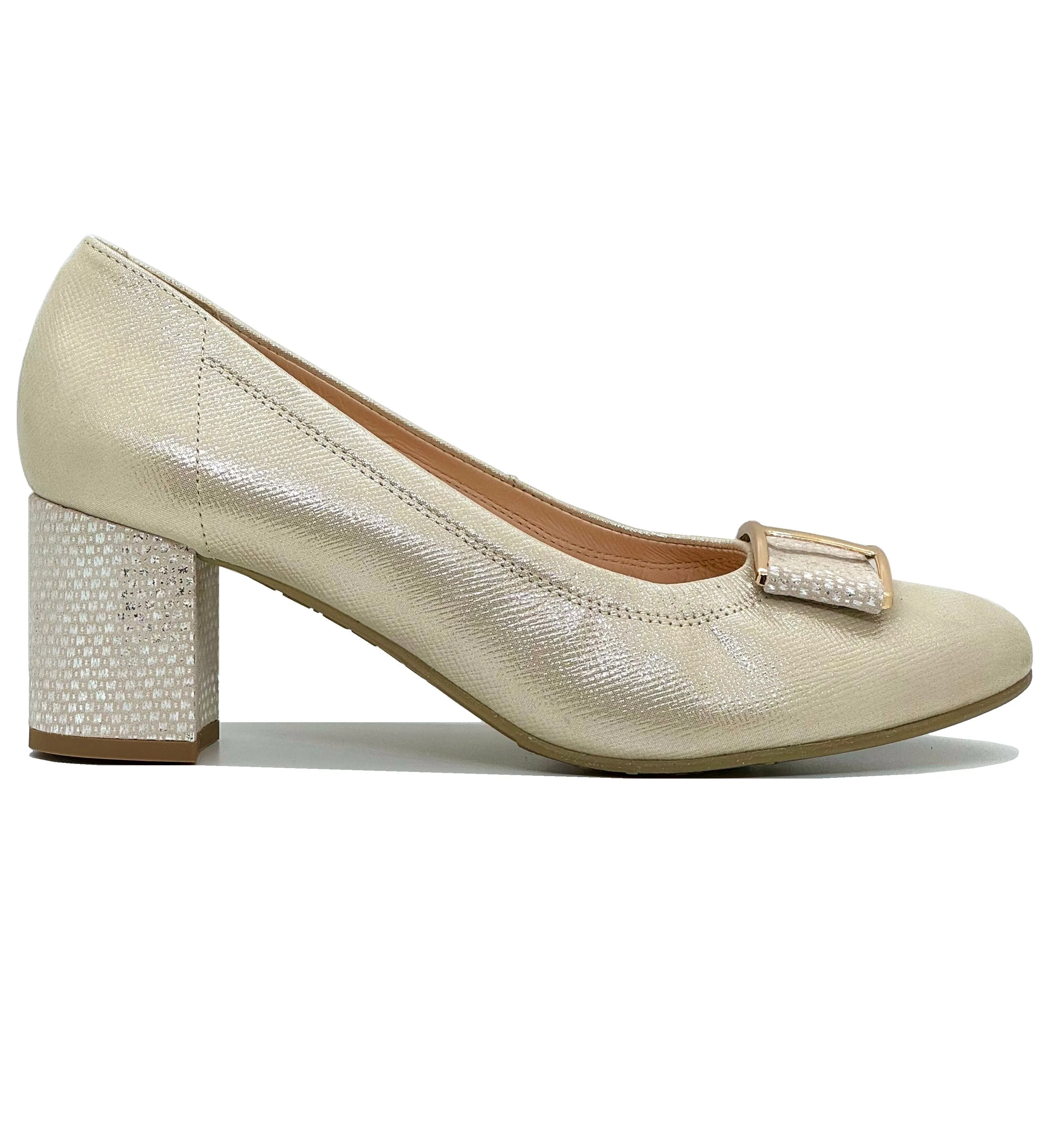 Bioeco Ladies Flexible Block Heel Court