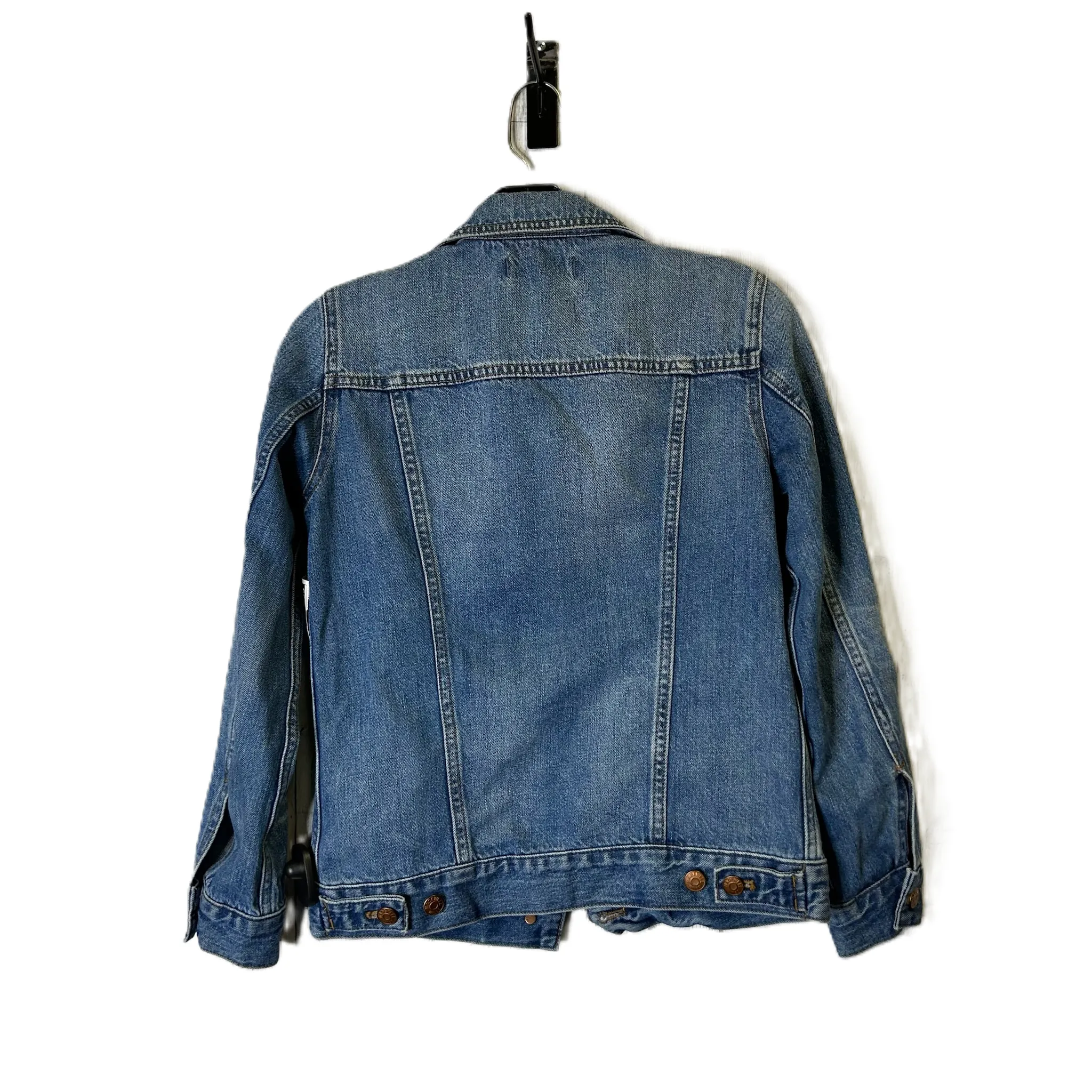 Blue Denim Jacket Denim By Madewell, Size: Xs