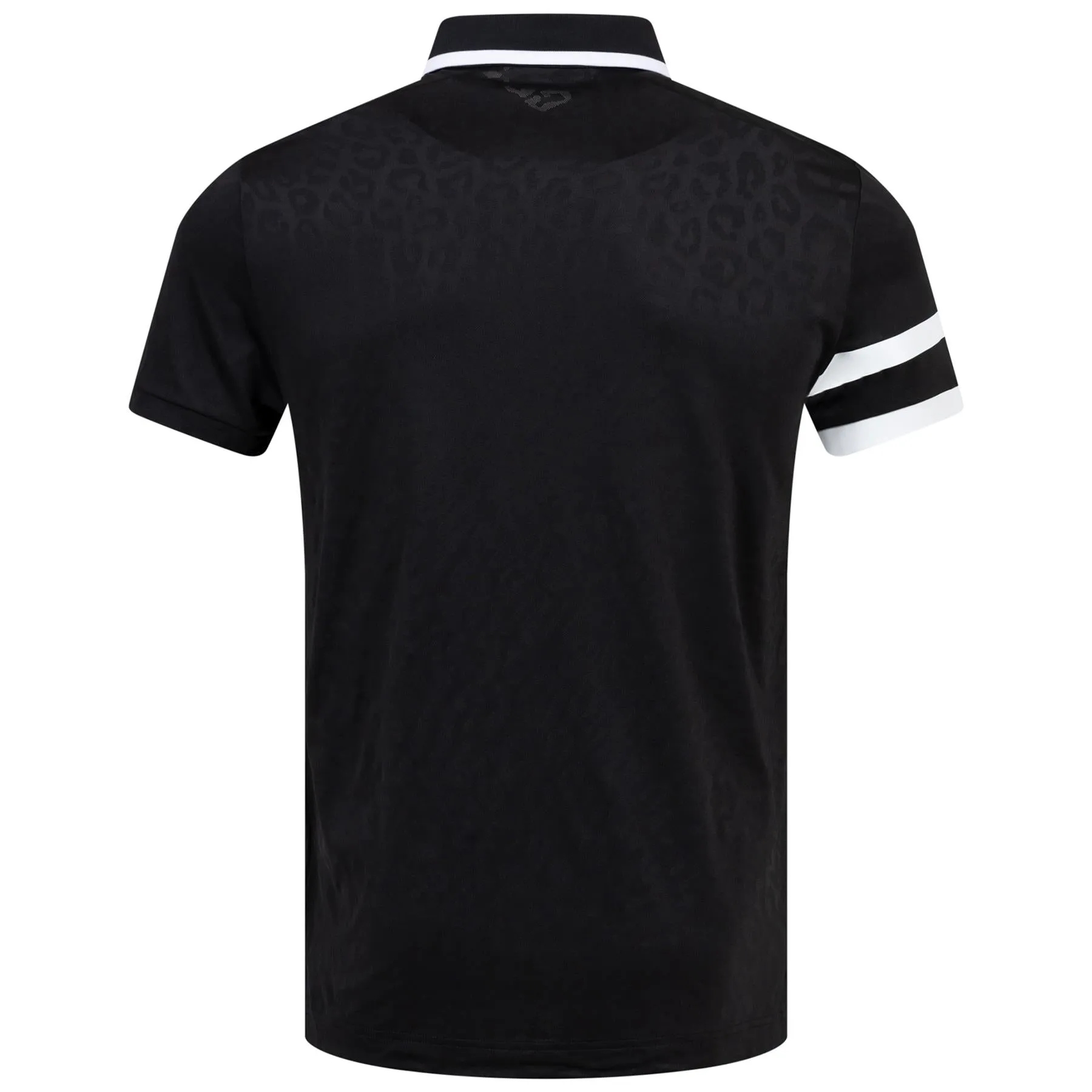 Boswell Jacquard Regular Fit Polo Black - W23