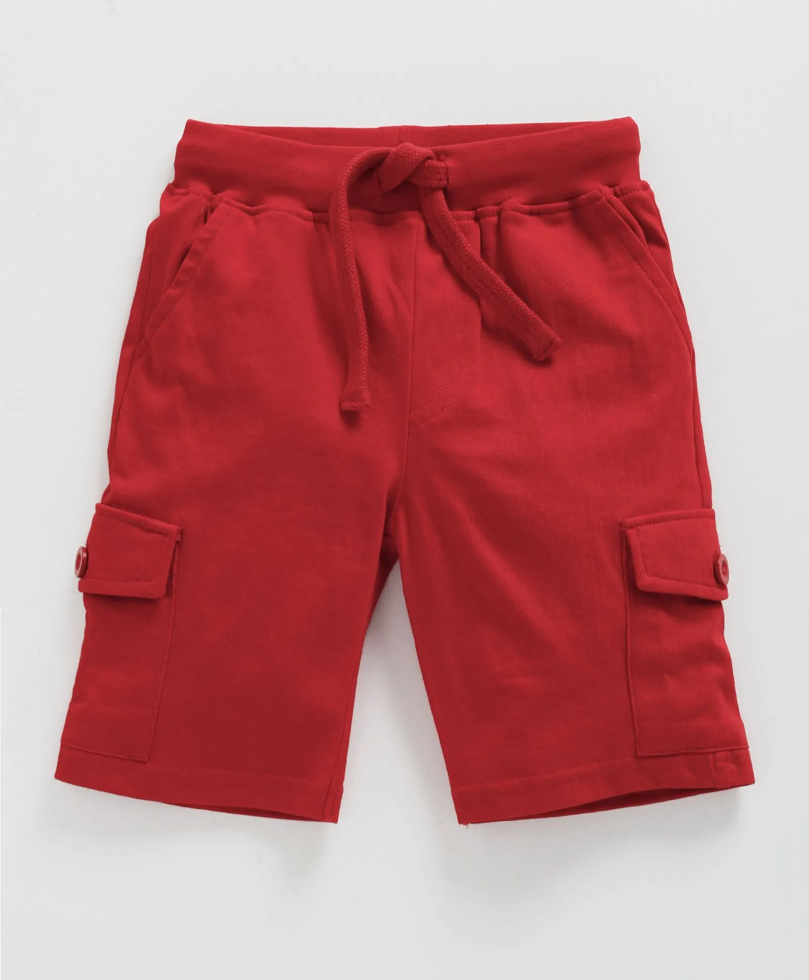 Boys Knee Length Jersey Cargo Shorts