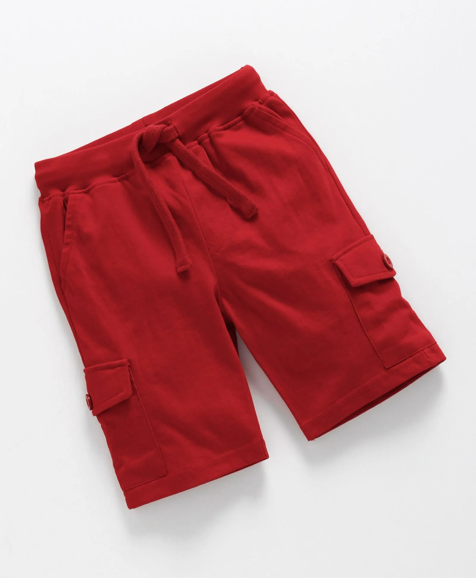 Boys Knee Length Jersey Cargo Shorts