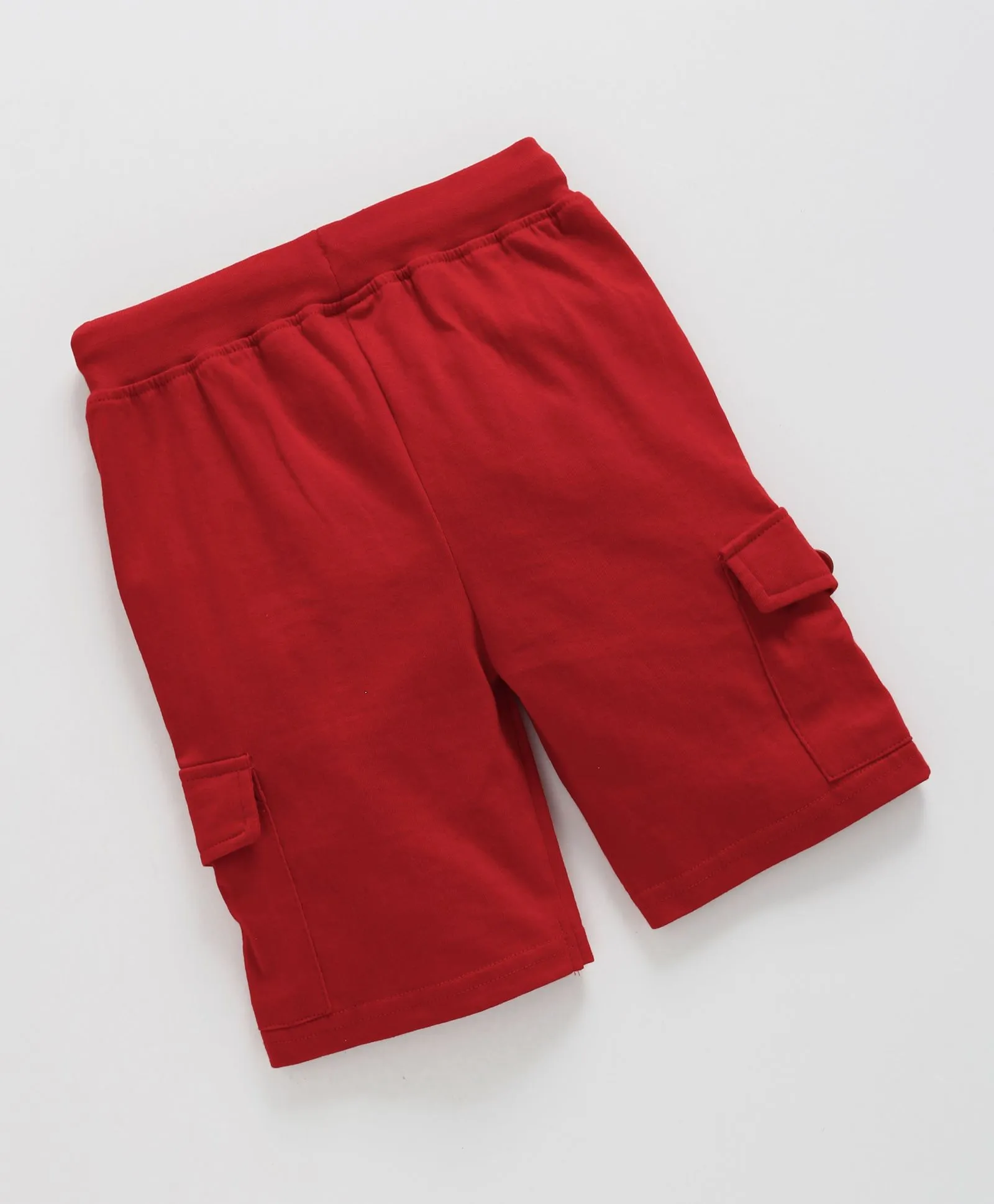 Boys Knee Length Jersey Cargo Shorts