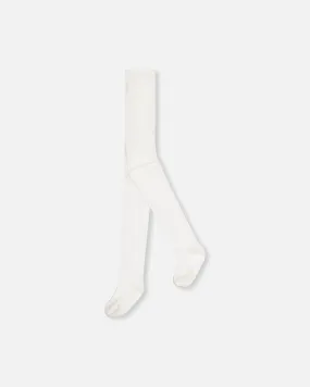 Cable Tights Off White