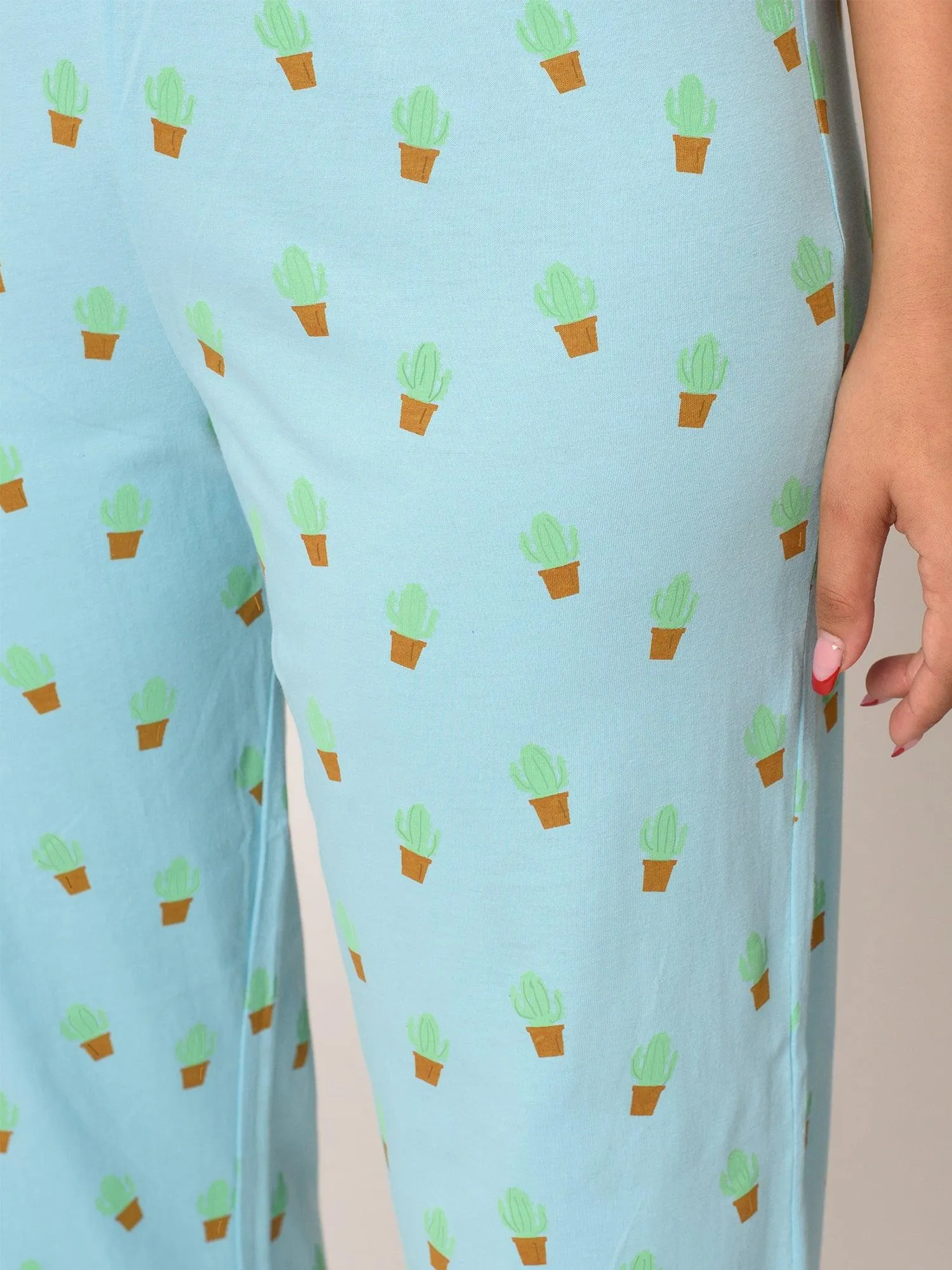 Cactus Print Cotton Pyjama