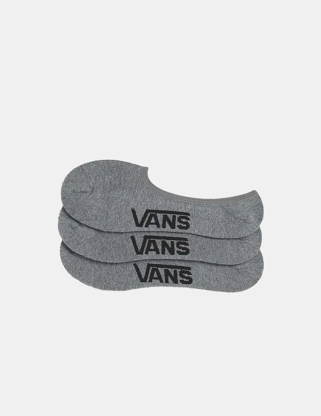 Calcetines Vans Classic No Show Gris 3Pack