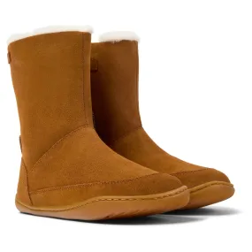 Camper Peu Kids Bottes Fourrees Camel