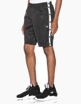 CHAMPION EUROPE SNAP BUTTON TRACK SHORTS BLACK