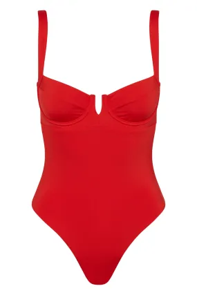 Clovelly One Piece - Chili Pepper