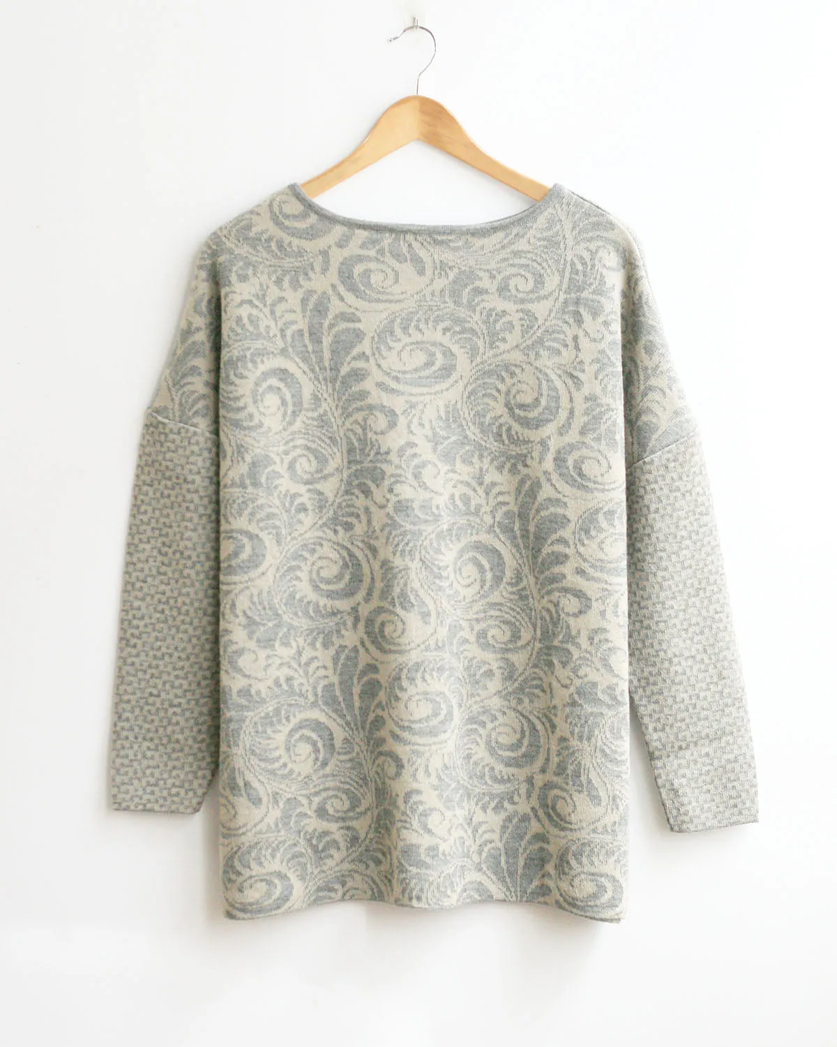 Collage Jacquard Baby Alpaca Pullover