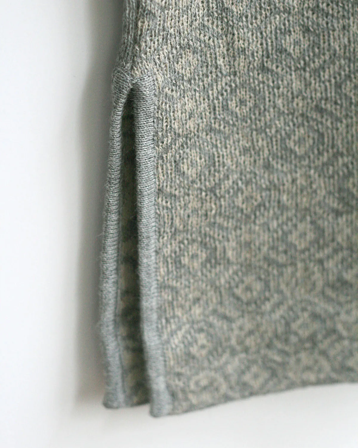 Collage Jacquard Baby Alpaca Pullover