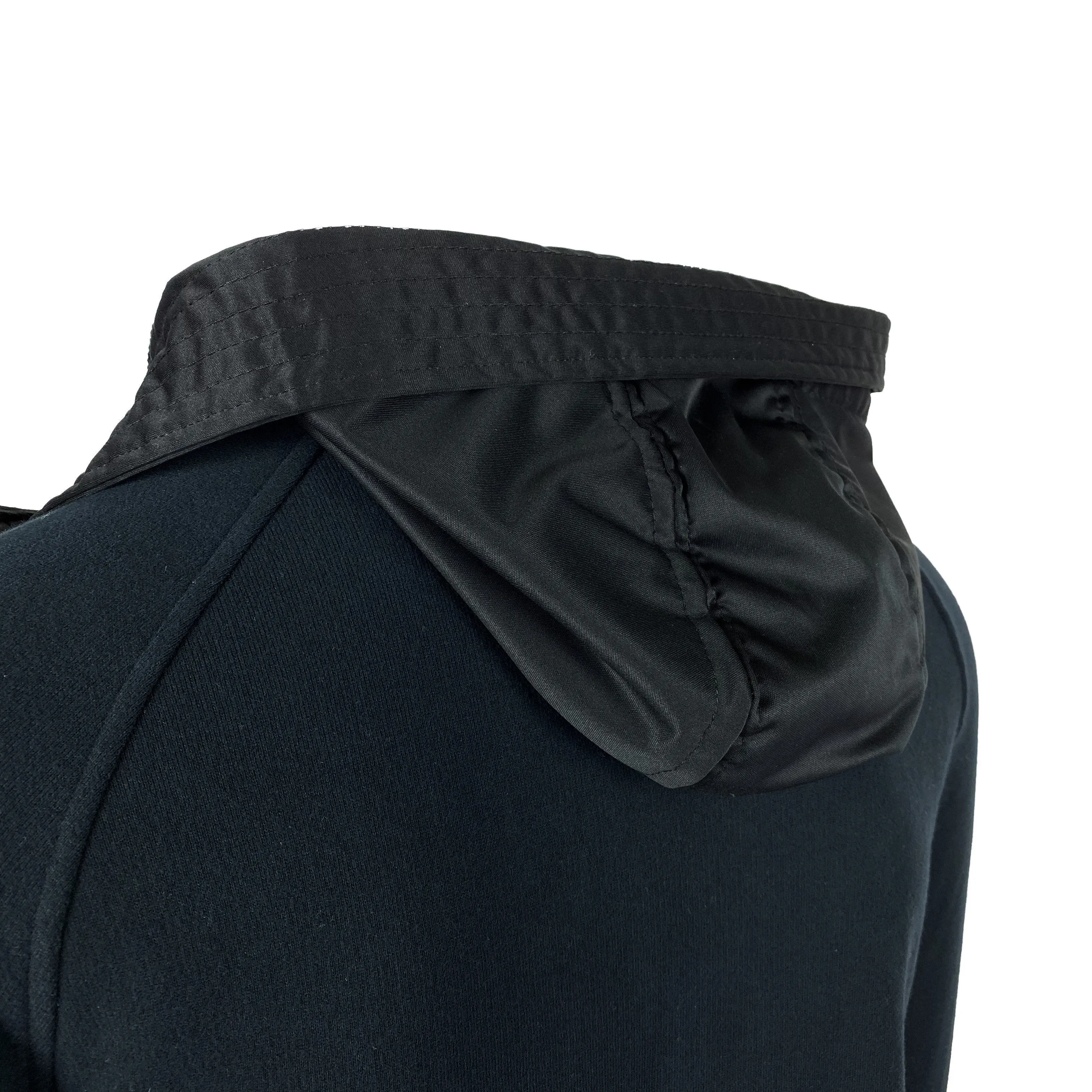 CP Company Black Zip Nylon Hoodie